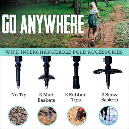 Телескопические легкие походные трости для детей