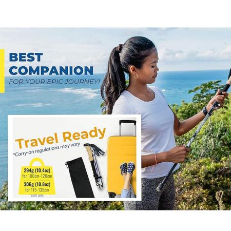 2022 алюминиевые складные скандинавские трекинговые палки из углеродного волокна походные палки 7075 трость для отслеживания
 