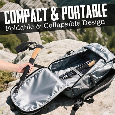 Трости алюминиевого сплава взбираясь палка с твердой ручкой сжатия