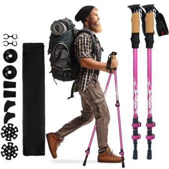 Алюминиевая треккинговая палка для скандинавского пешего туризма (7075).